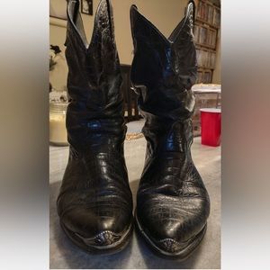 Men’s Black Dingo Snakeskin Boots